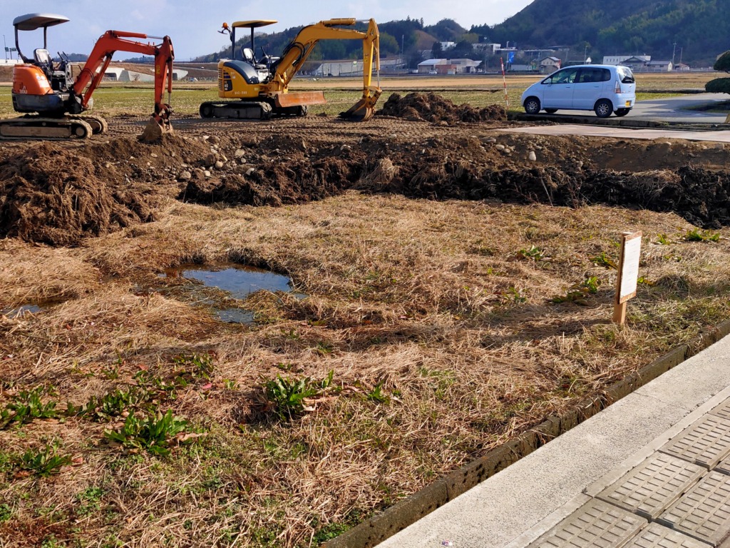 鳥取市の造成現場